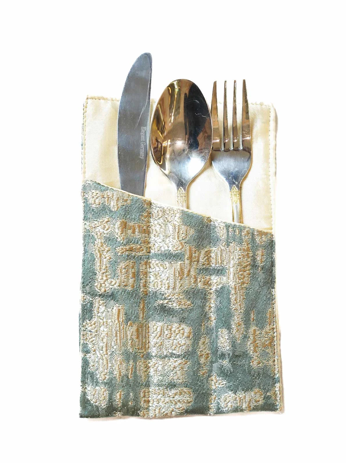 Misty Grey Damask Table Runner Set