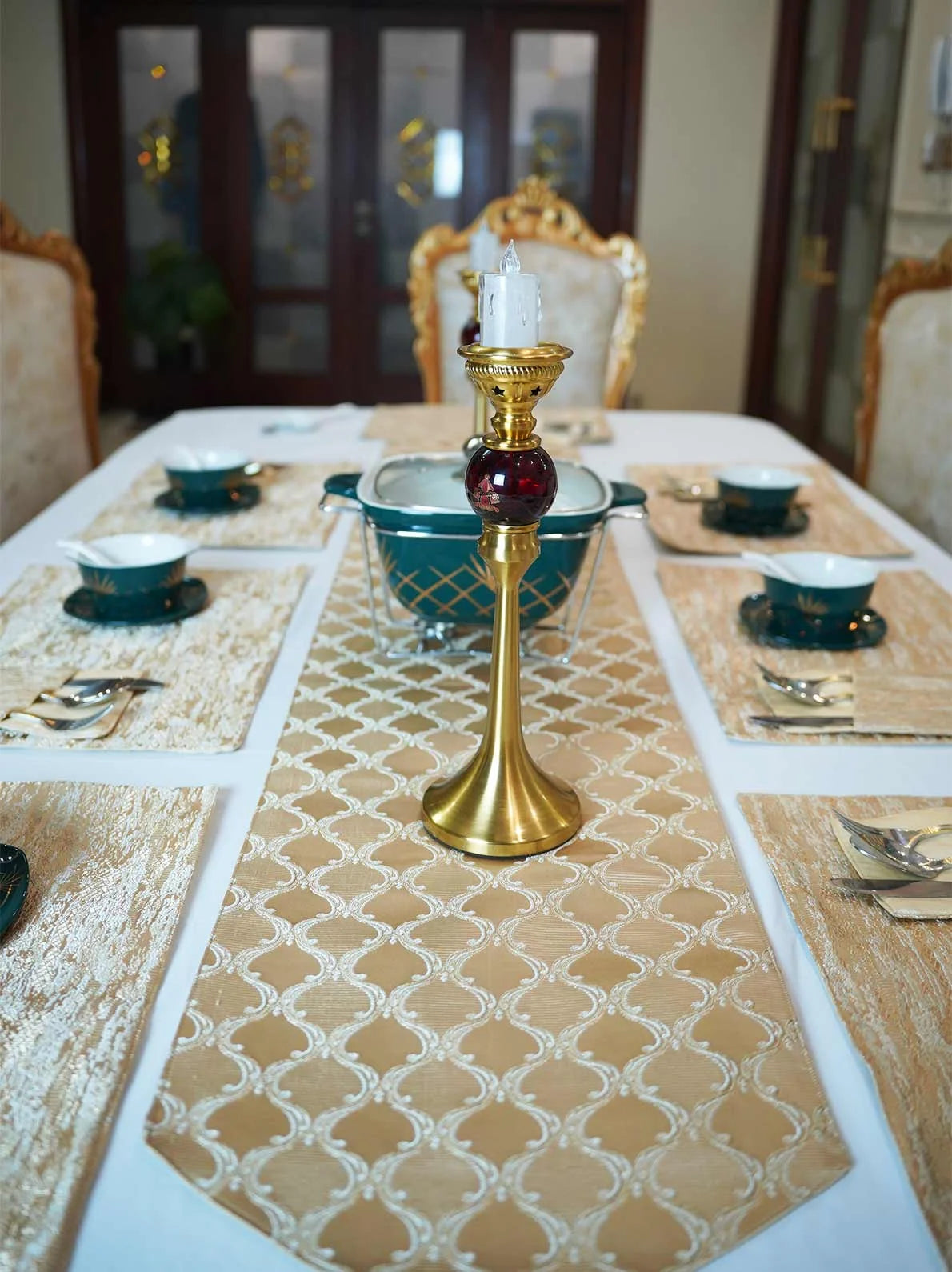 Elysian Gold Table Runner Set