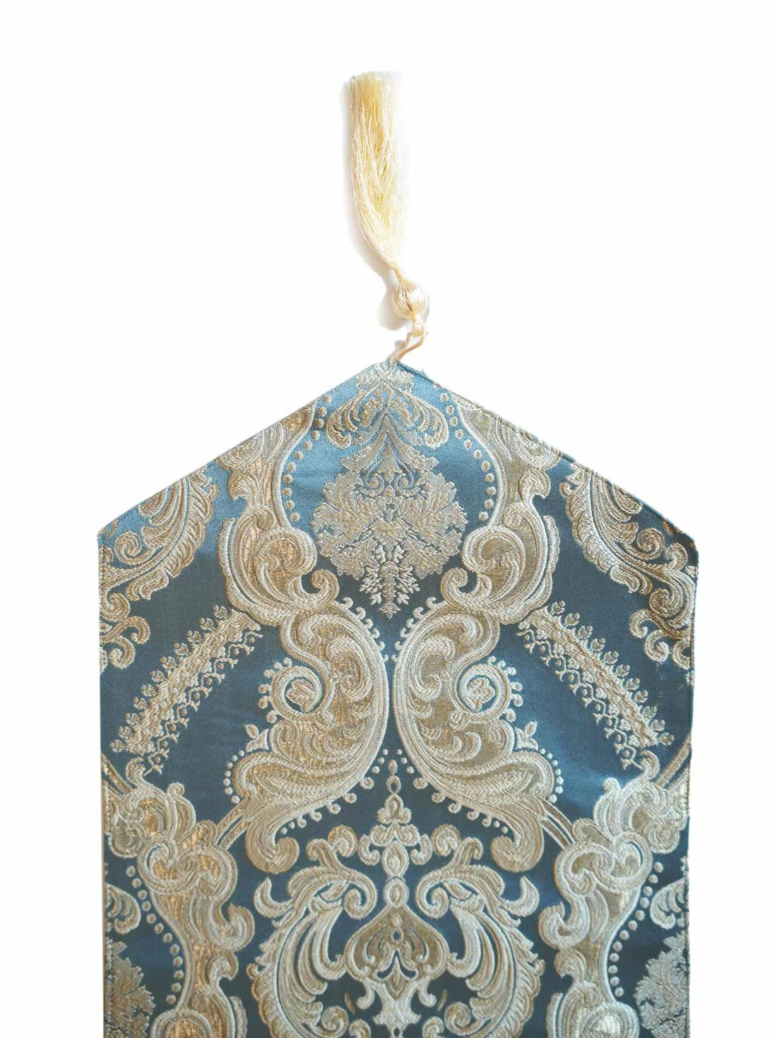 Crown Damask Blue Table Runner Set