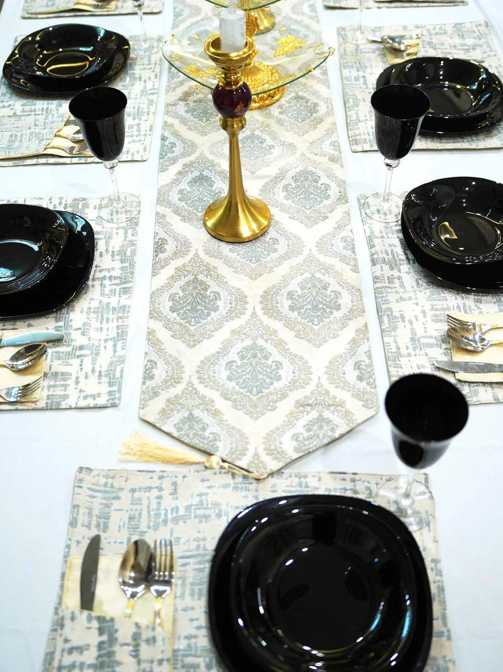 Platinum Skyline Table Runner