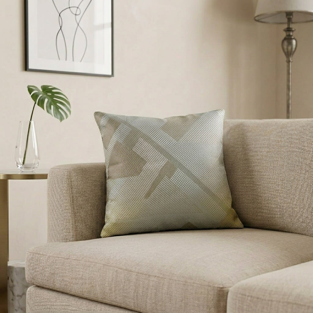 Matrix Platinum Green Cushion Cover