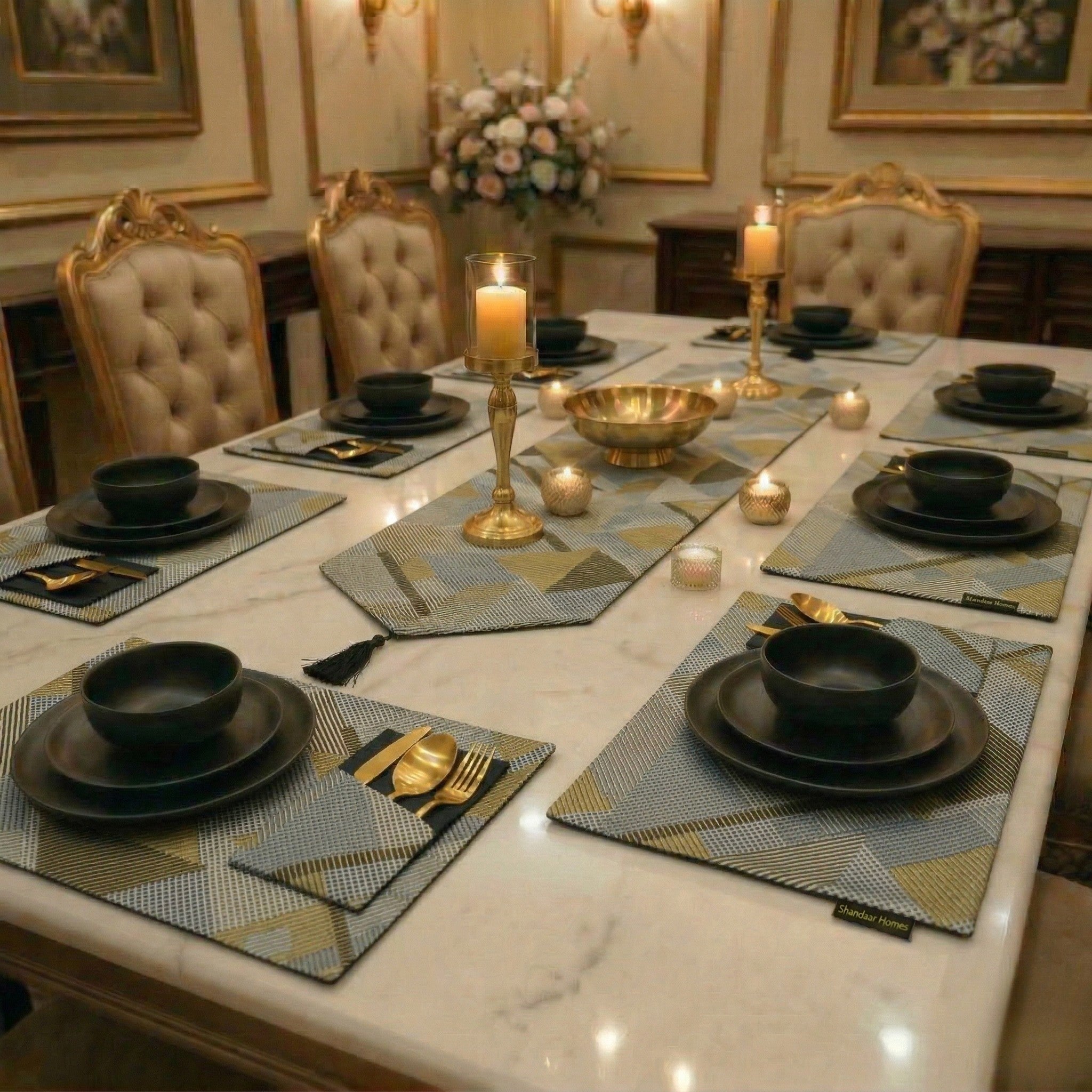 Zig Zag Table Runner Set