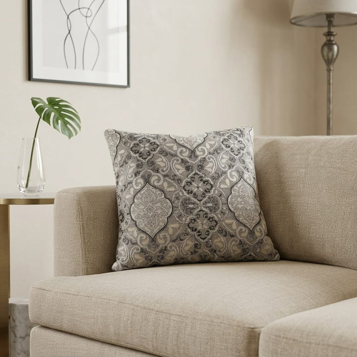 Velvet Grey Cushion Cover