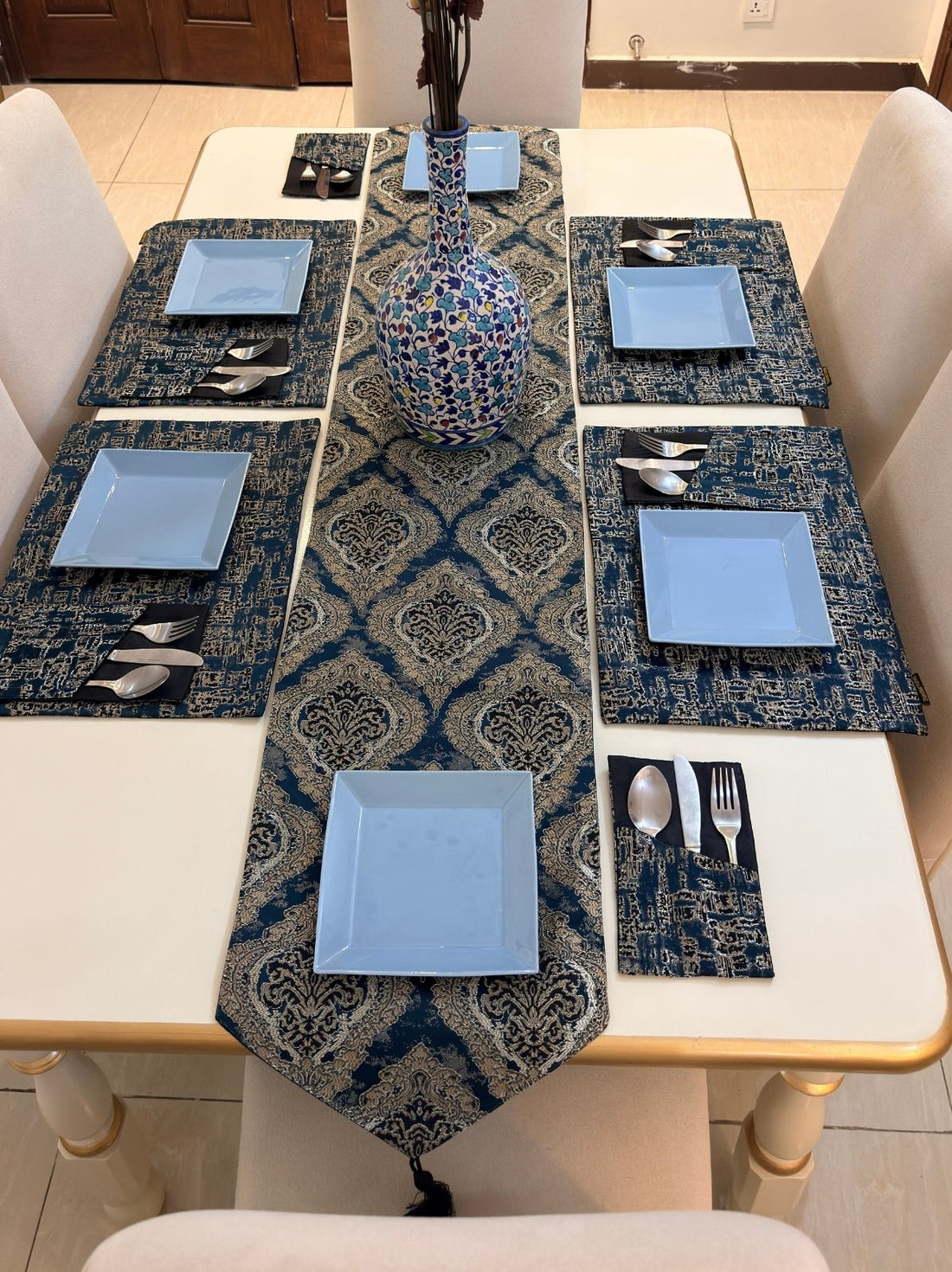 Sapphire Royale Table Runner Set