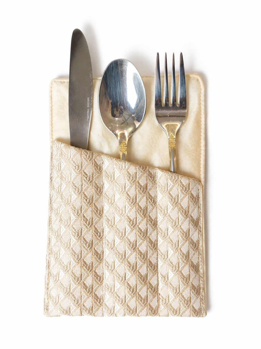 Ivory Damask Table Runner Set