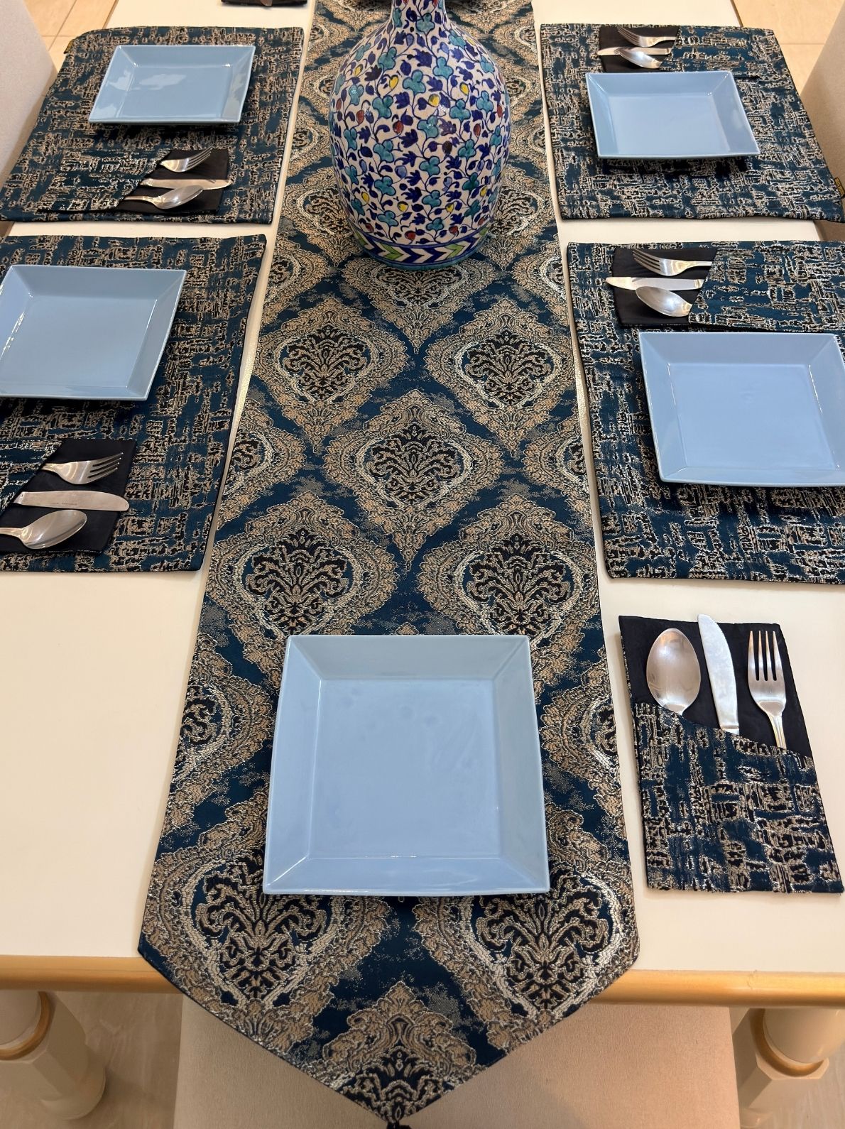 Sapphire Royale Table Runner Set
