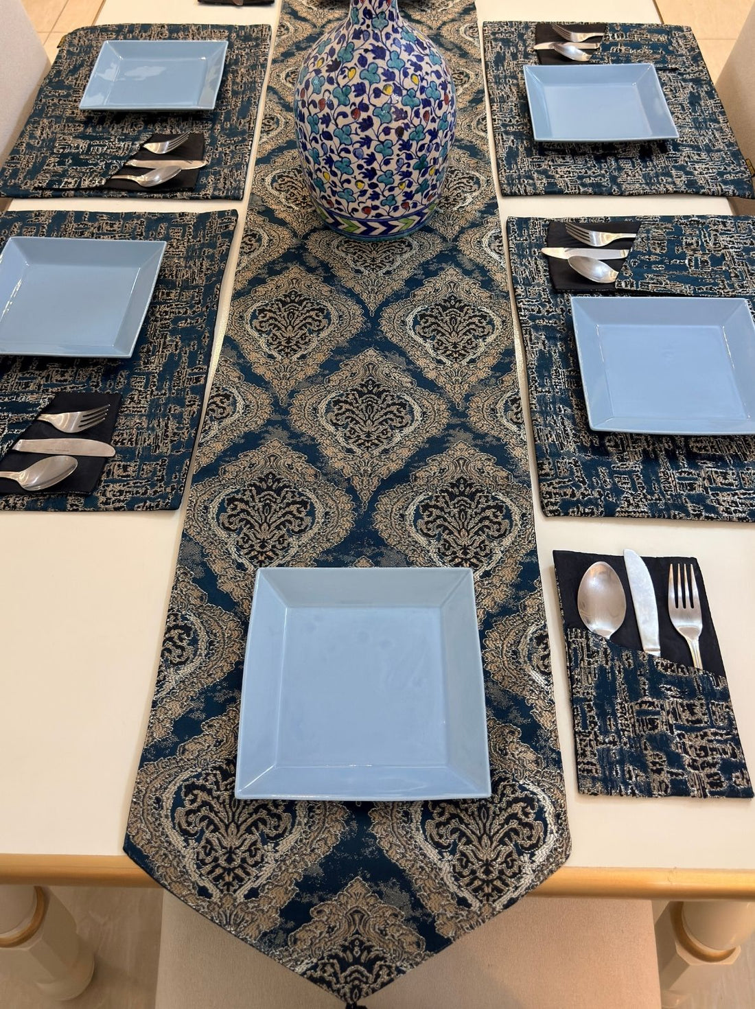 Sapphire Royale Table Runner Set