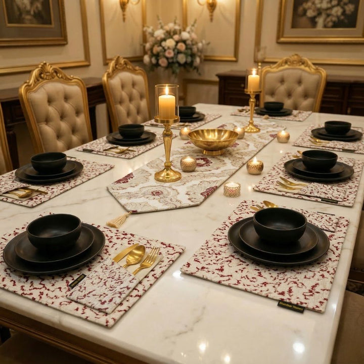 Rose Gold Table Runner Set