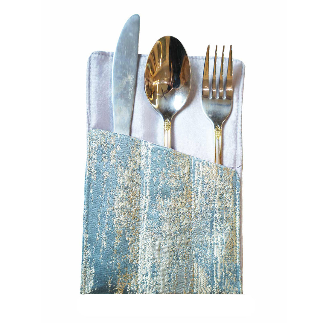 Crown Damask Blue Cutlery Holder