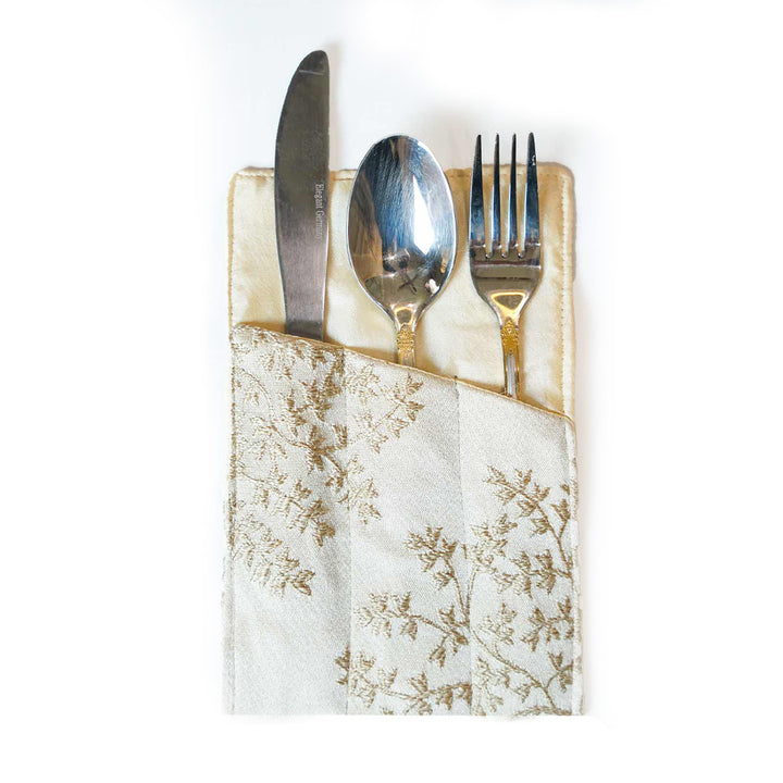 Vintage Jacquard Cutlery Holder