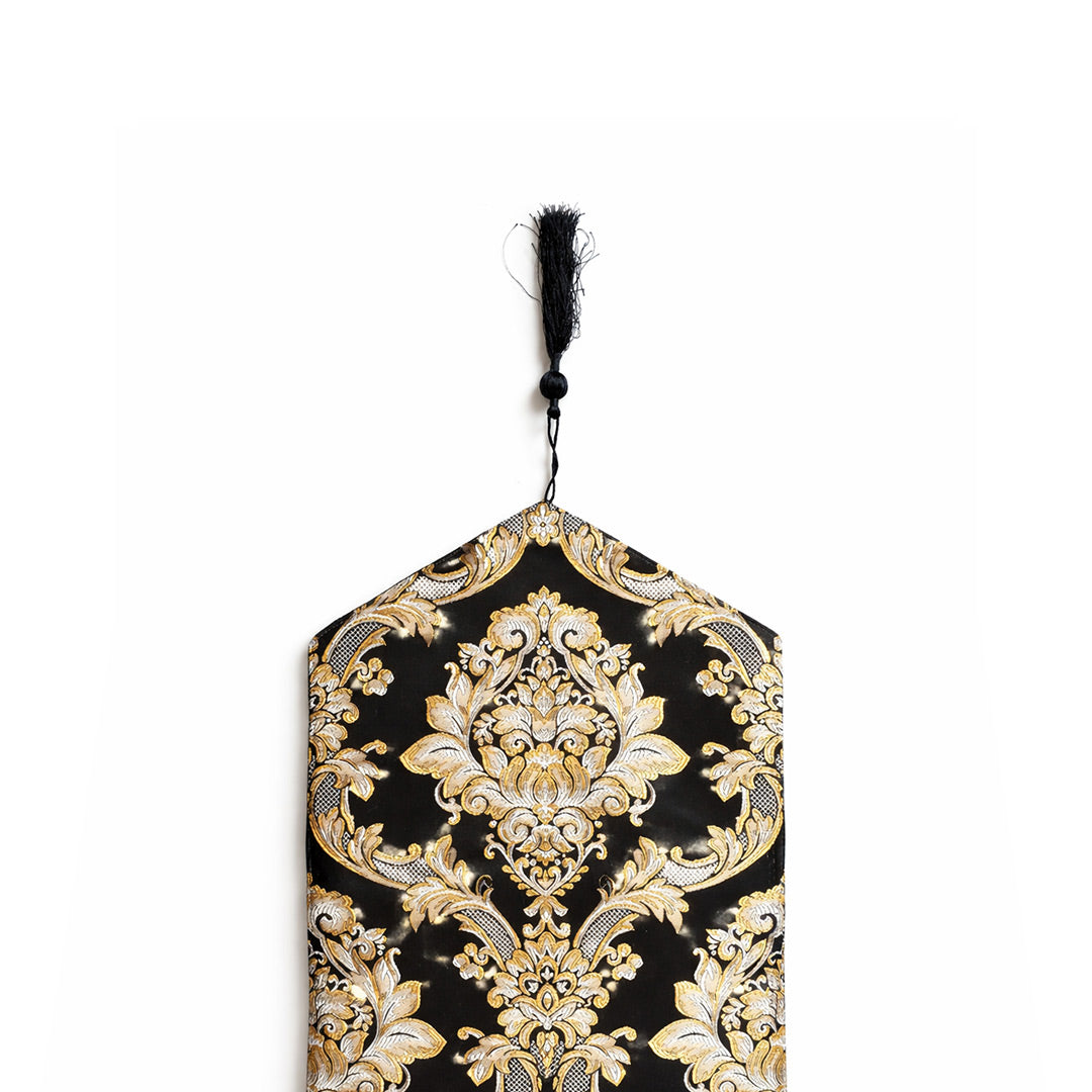 River Stone Damask Table Runner