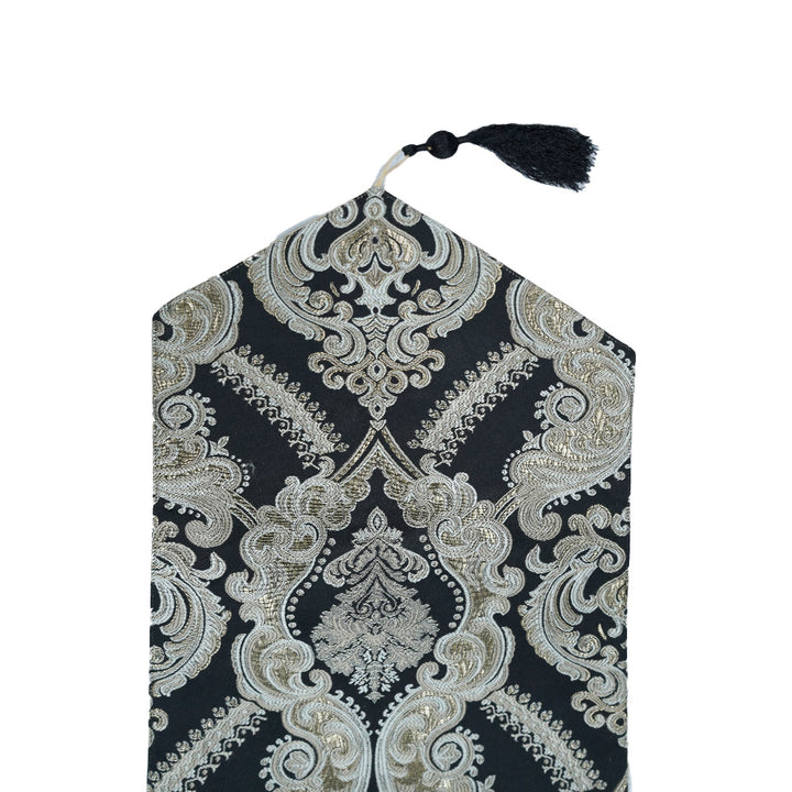 Baroque Black Gold Table Runner