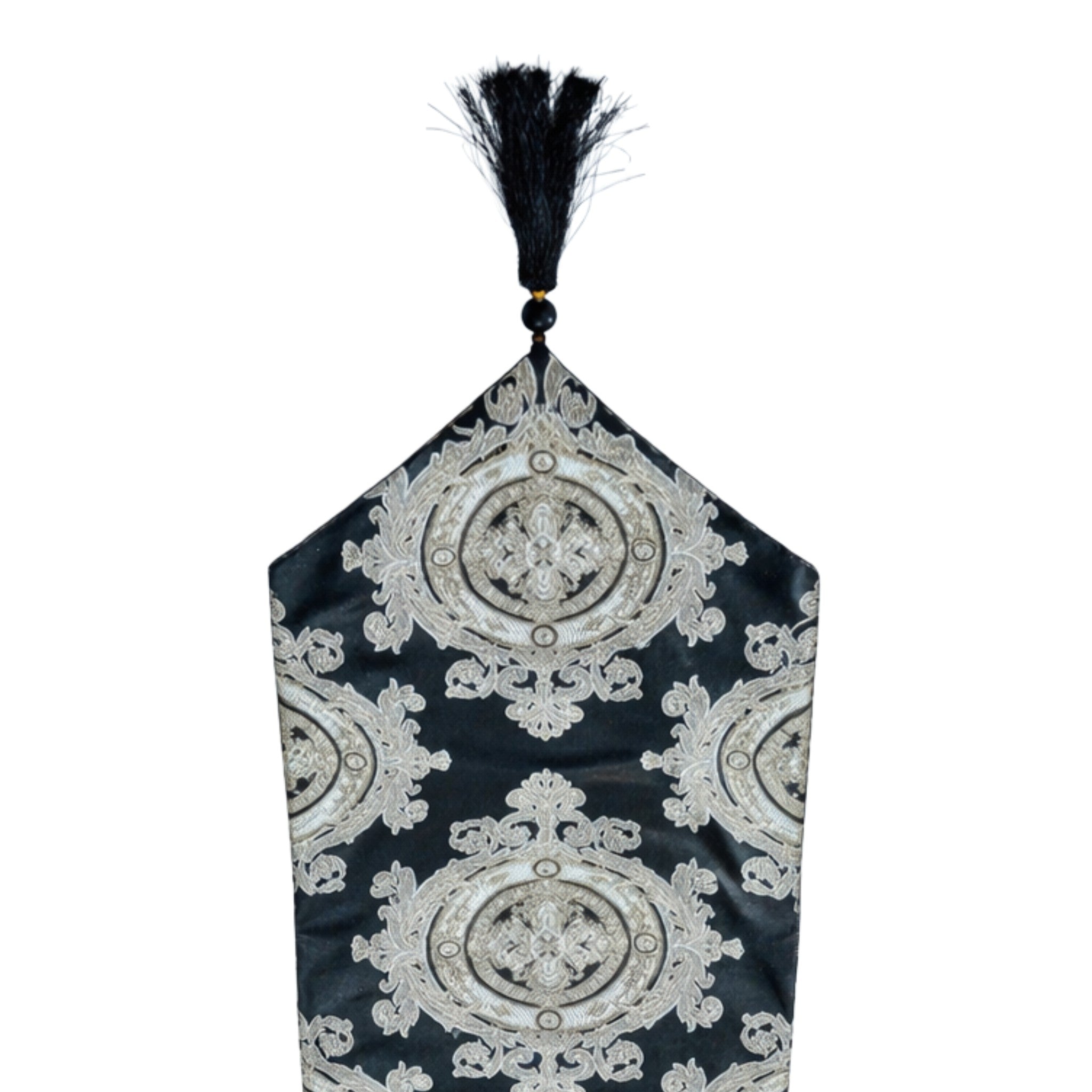Crown Gold Black Table Runner