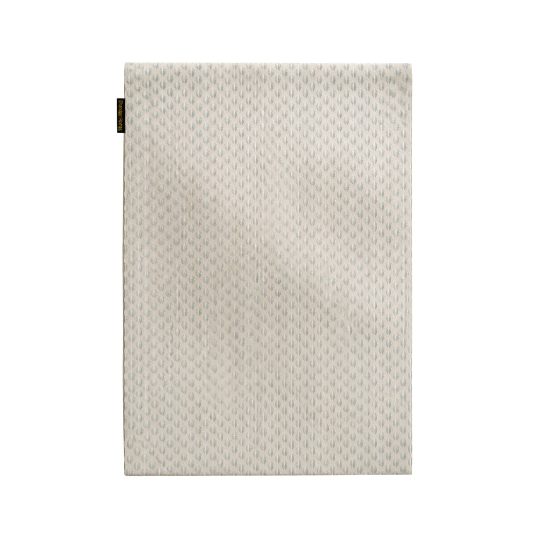 White Grey Damask Table Runner
