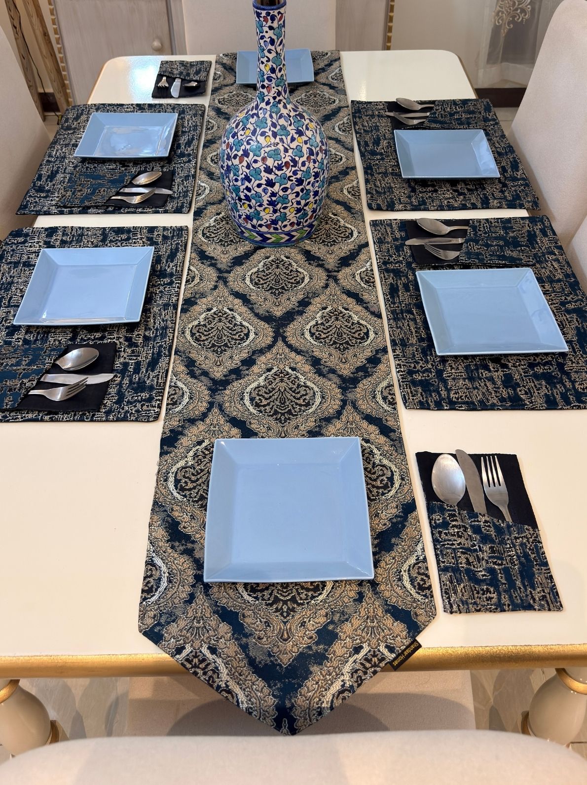 Sapphire Royale Table Runner Set