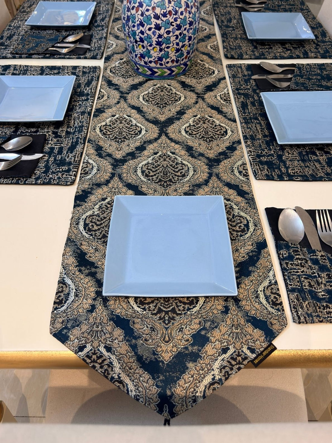 Sapphire Royale Table Runner Set