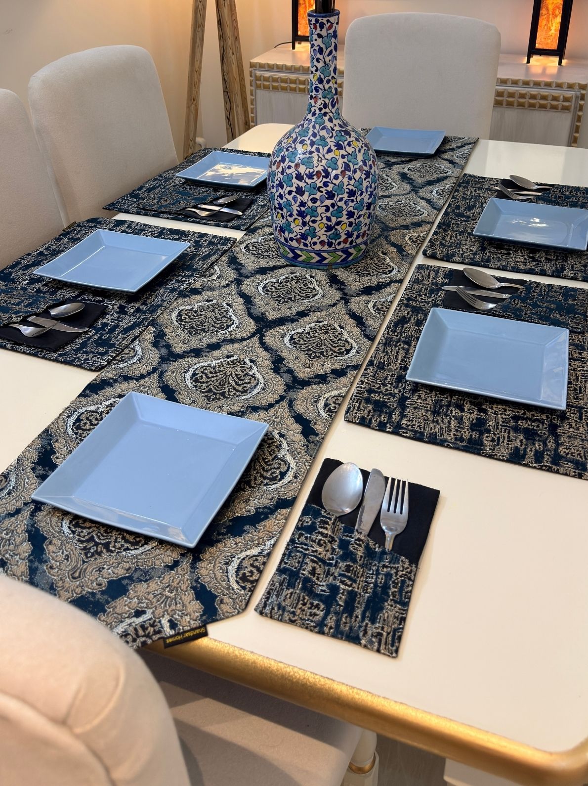 Sapphire Royale Table Runner Set