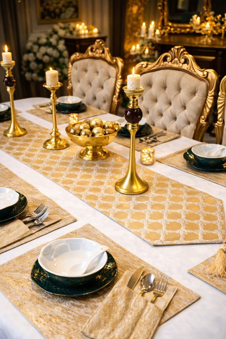 Elysian Gold Table Runner Set