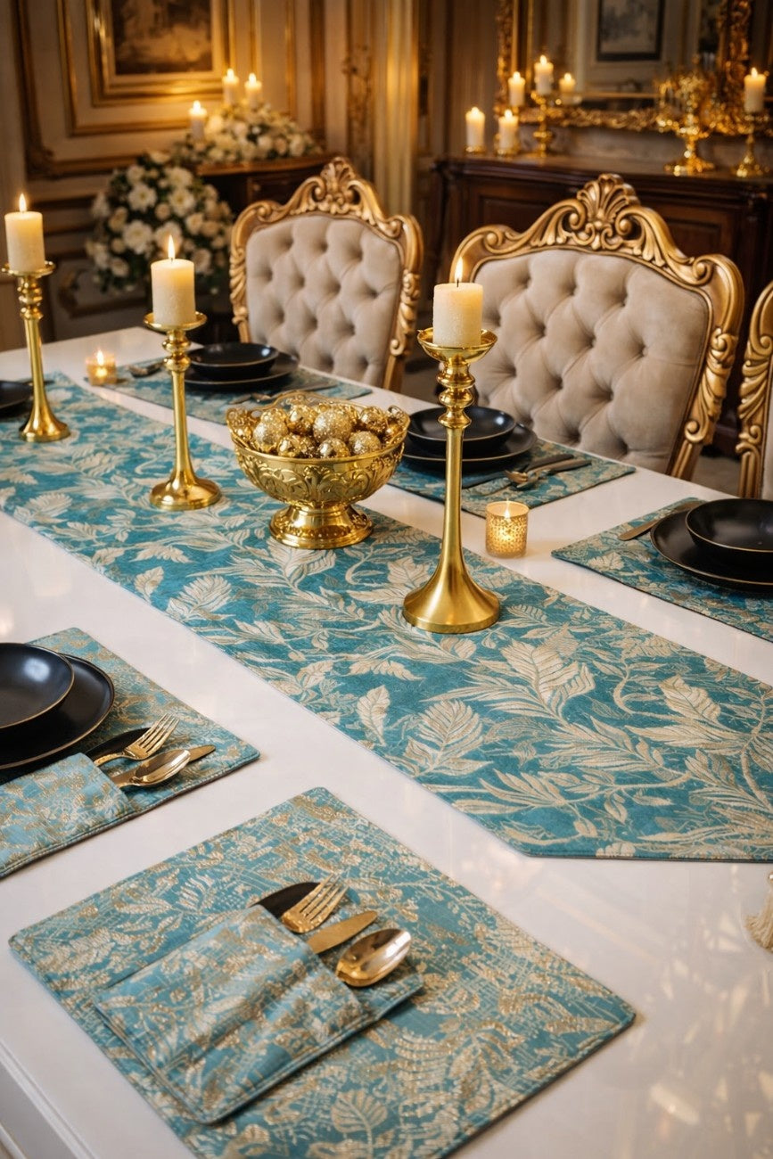 Imperial Seafoam Table Runner Set