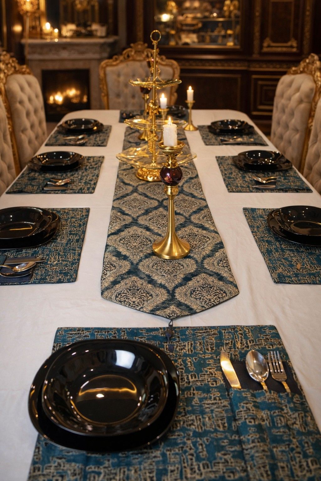 Sapphire Royale Table Runner Set
