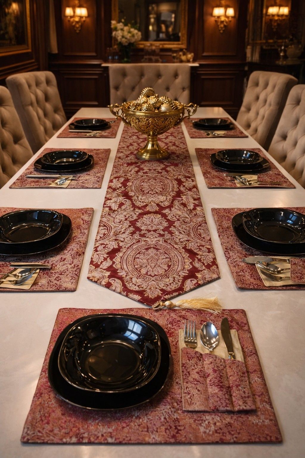 Imperial Wine Table Runner Set