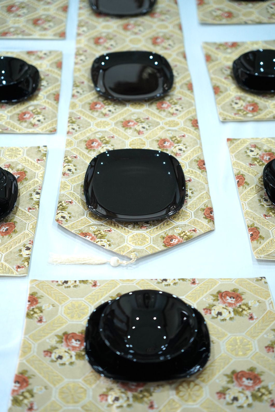 Rainbow Damask Table Mats