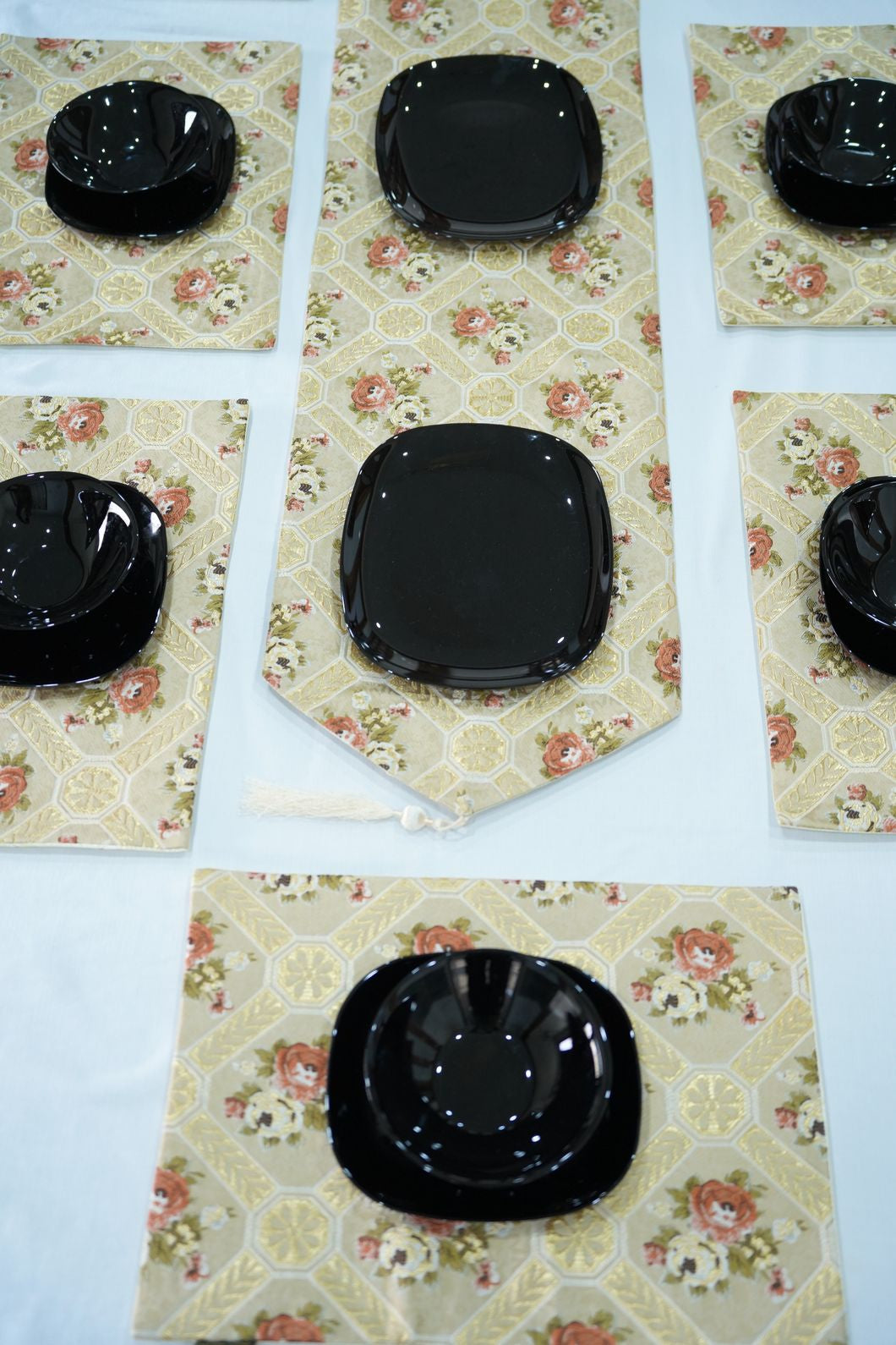 Rainbow Damask Table Mats