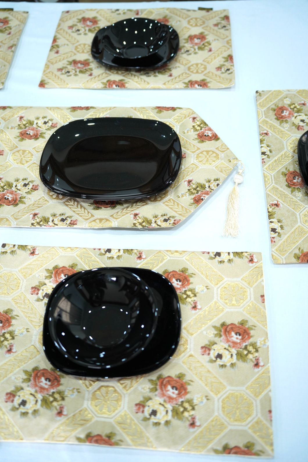Rainbow Damask Table Mats