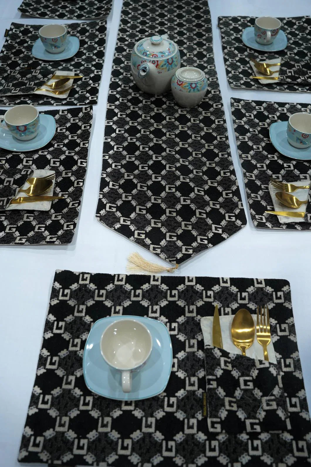 Black Velvet Cutlery Holder - Shandaar Homes