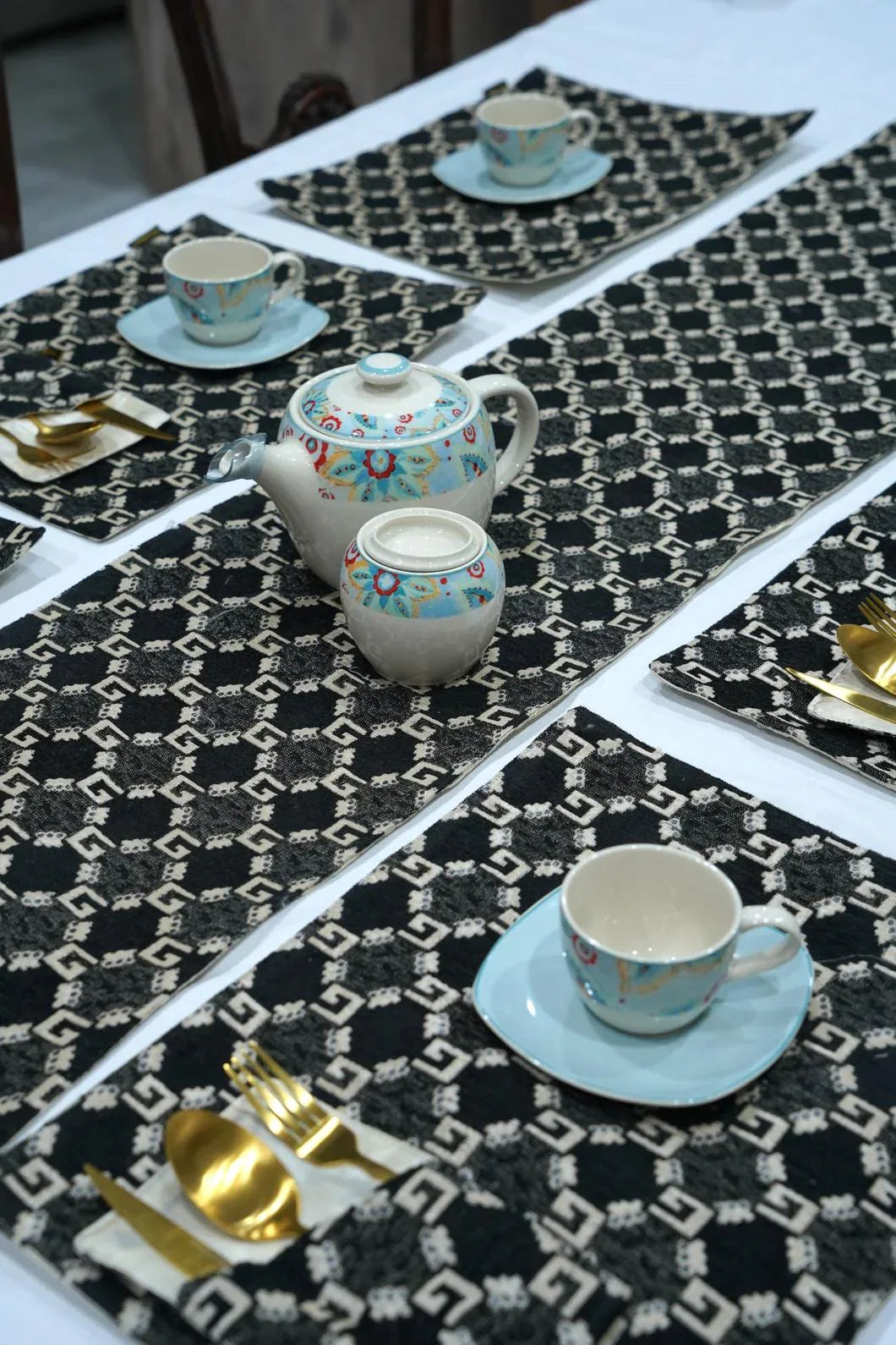 Black Velvet Cutlery Holder - Shandaar Homes