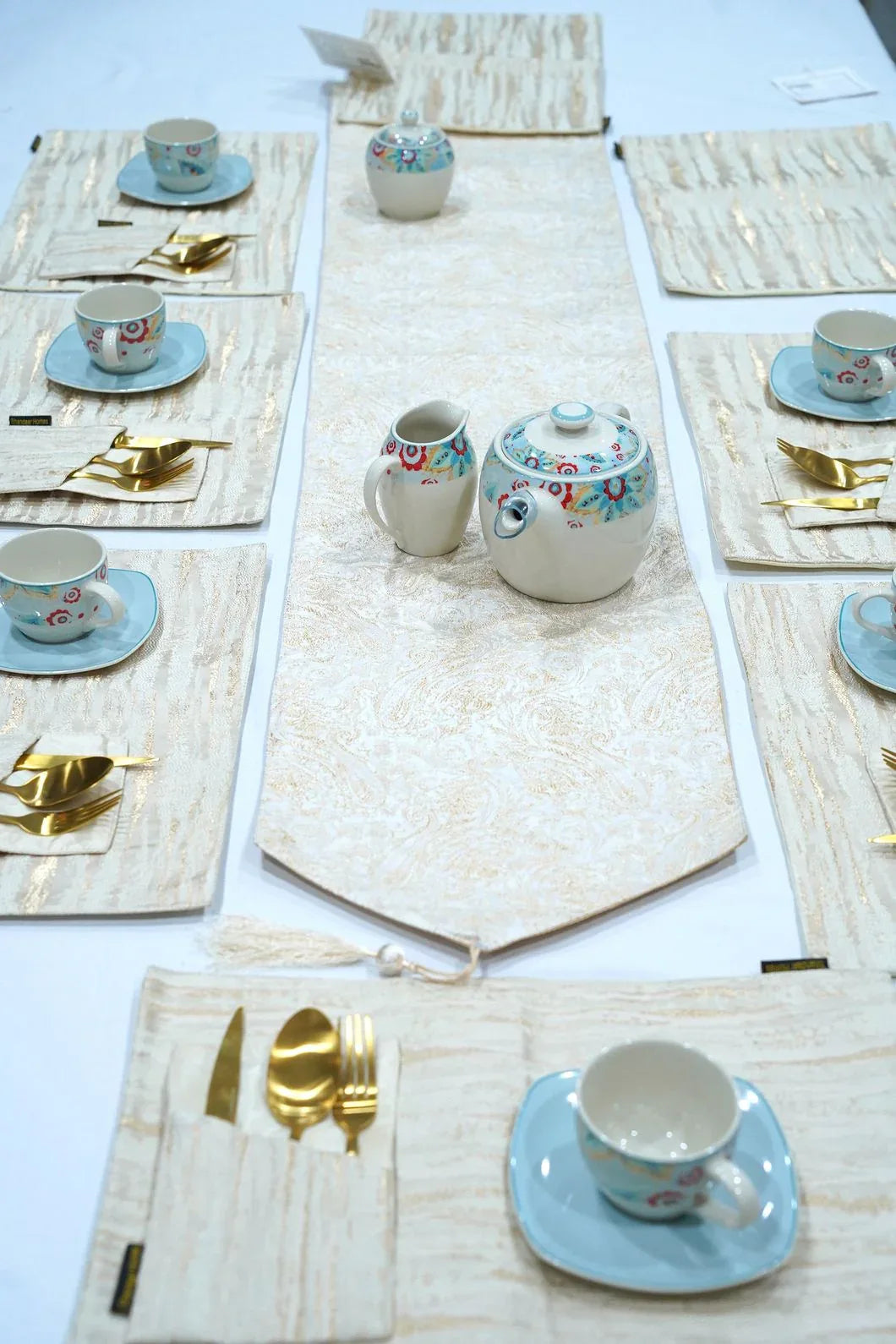 Gold Crafted Table Runner - Shandaar Homes