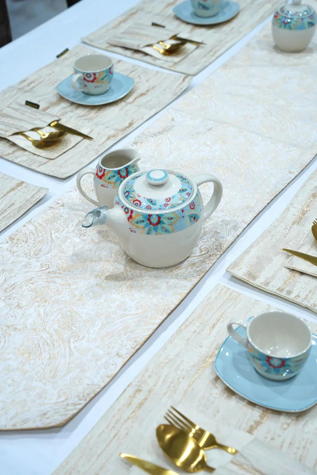 Gold Crafted Table Runner - Shandaar Homes