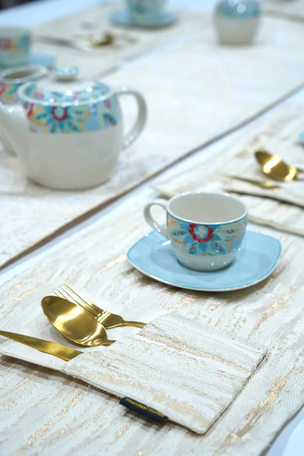 Gold Crafted Table Runner - Shandaar Homes