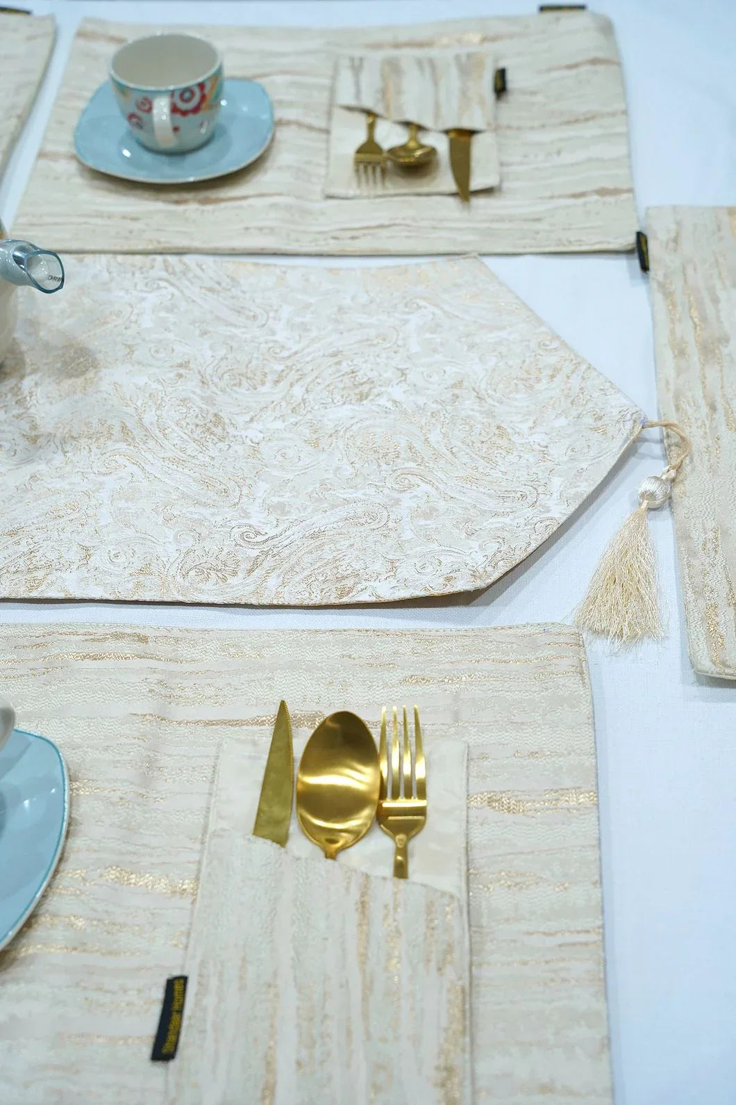 Gold Crafted Table Runner - Shandaar Homes