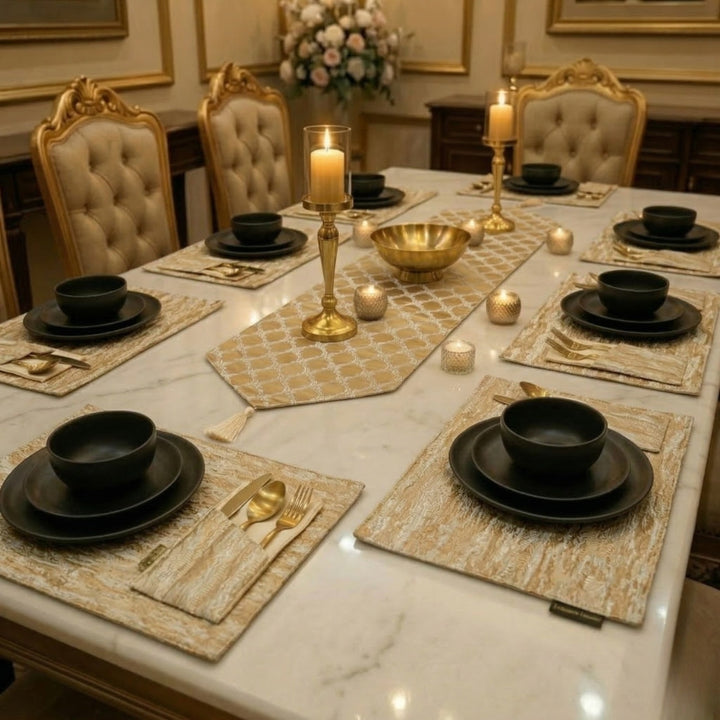 Elysian Gold Table Runner Set