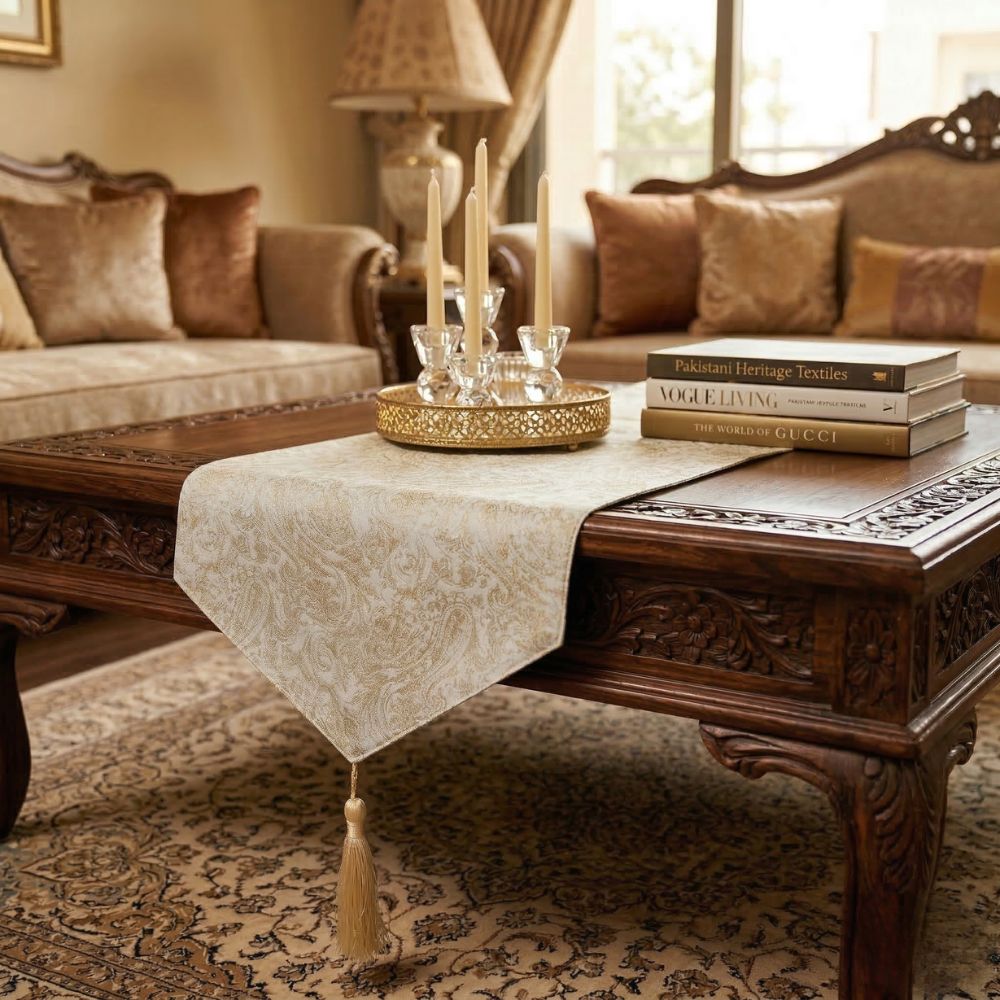 Gold Crafted Table Runner