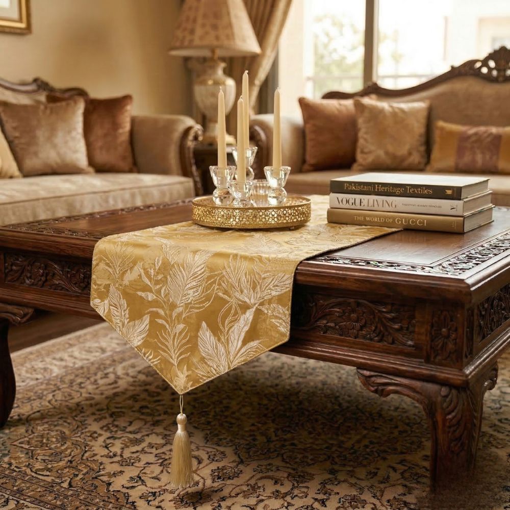 Gold Quartz Table Runner