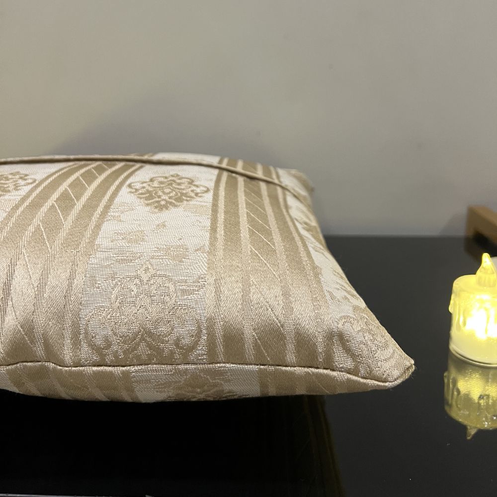 Gold Regency Stripe Cushion Cover