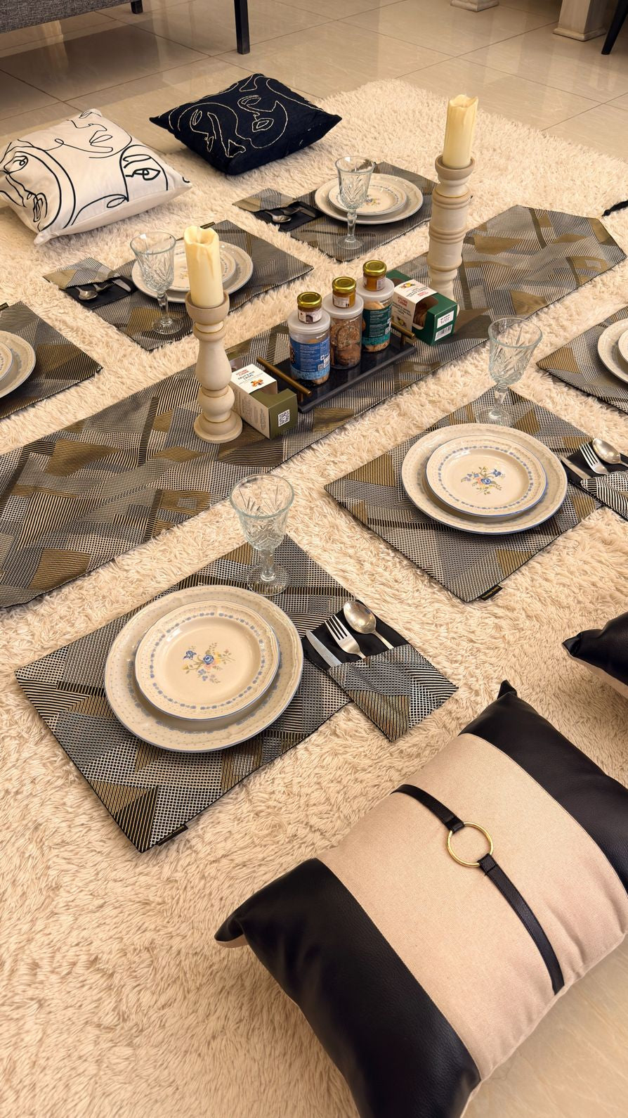 Zig Zag Table Runner Set