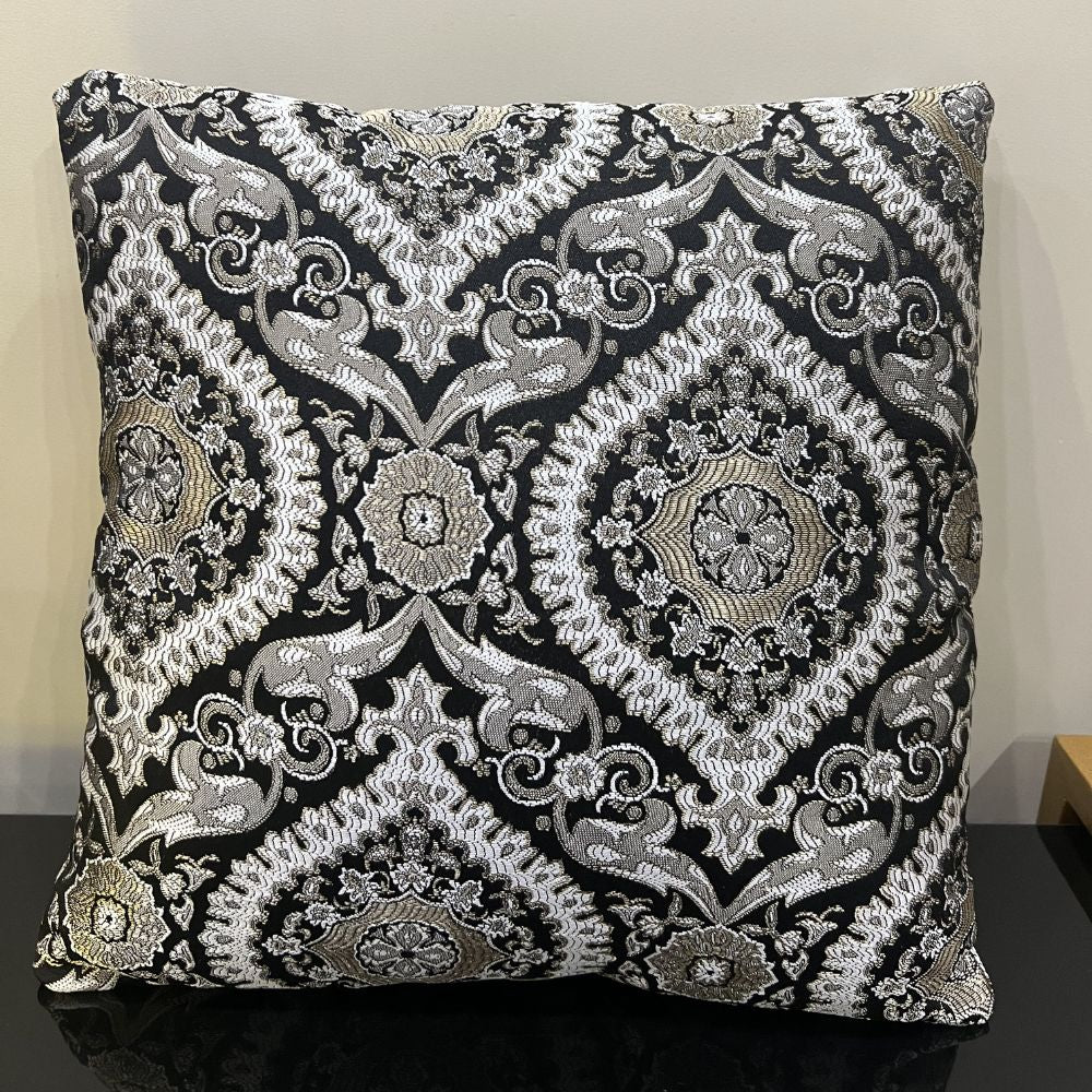 Oval Black Cushion Cover