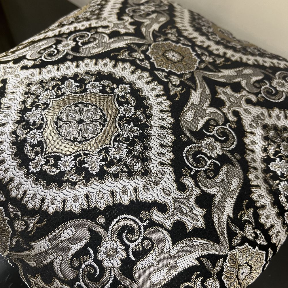 Oval Black Cushion Cover