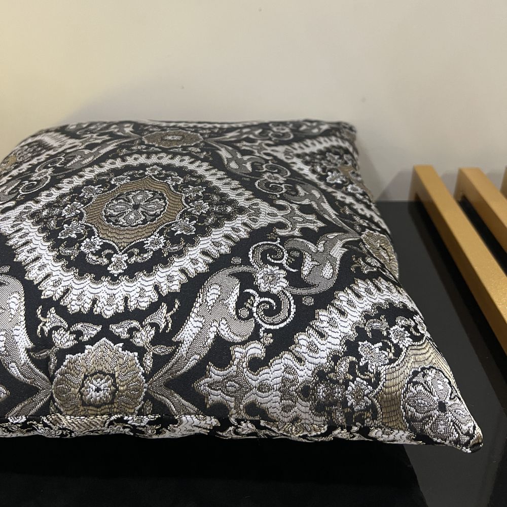 Oval Black Cushion Cover