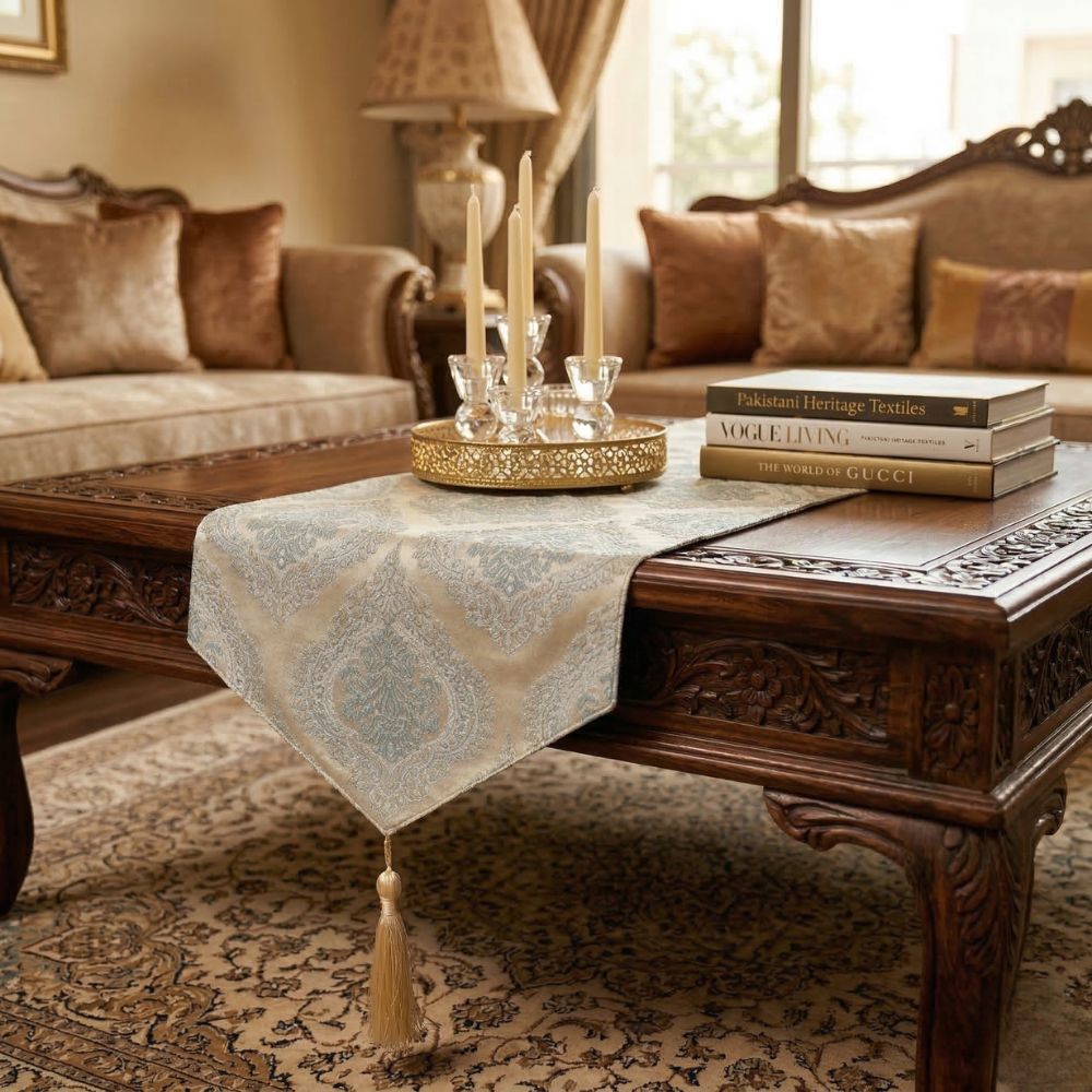 Platinum Skyline Table Runner