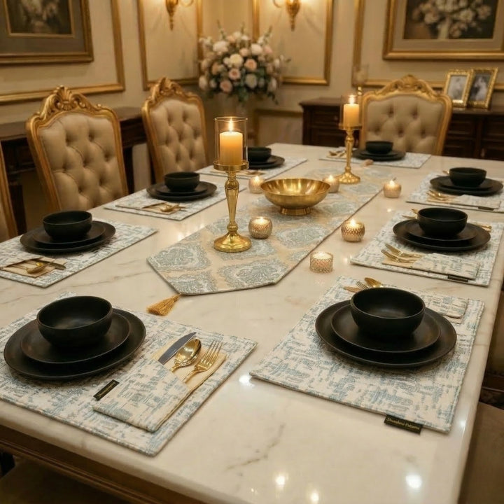 Platinum Skyline Table Runner Set